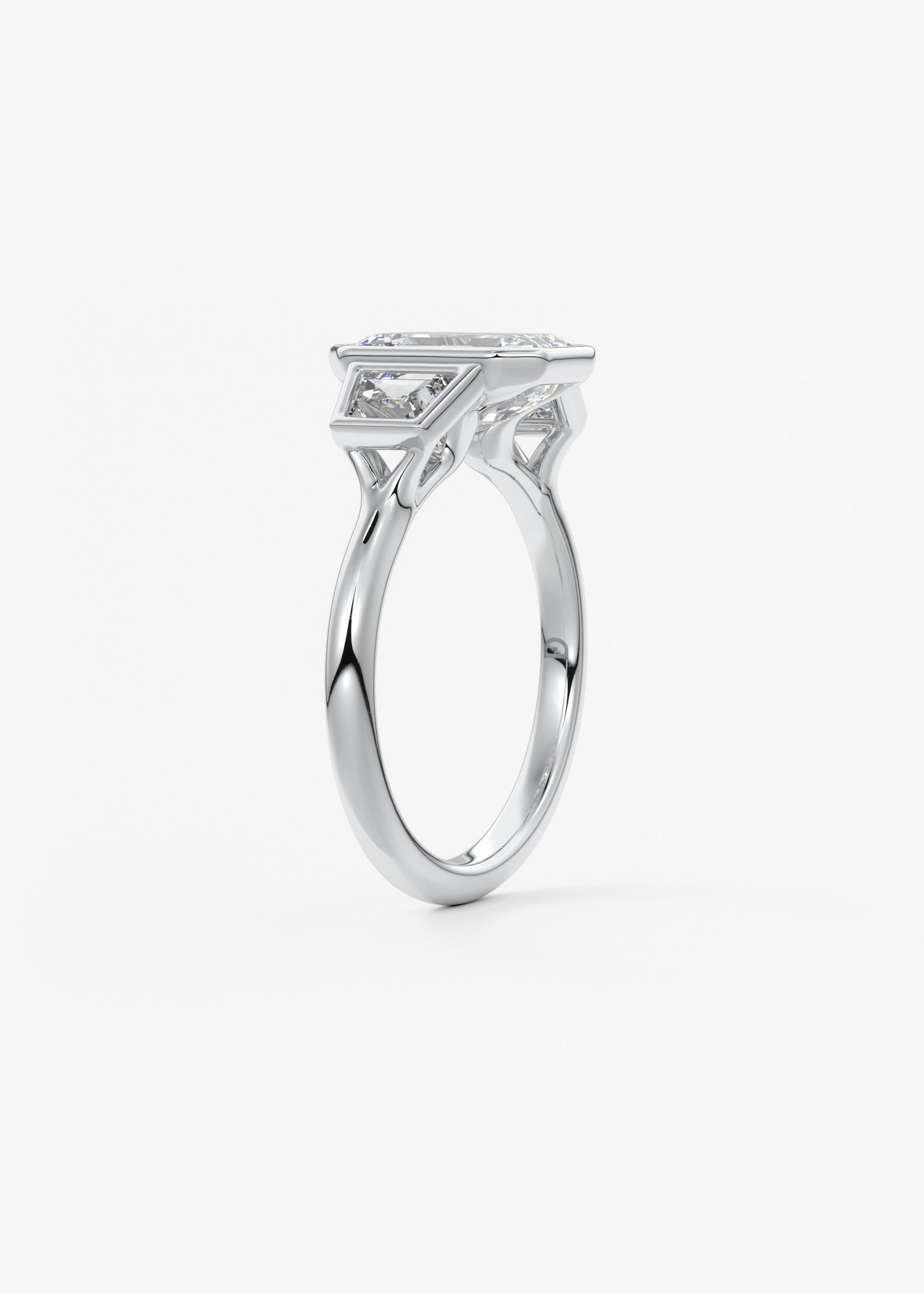 Oval Solitaire With Raised Basket Gallery Lab Grown Diamond Engagement Ring