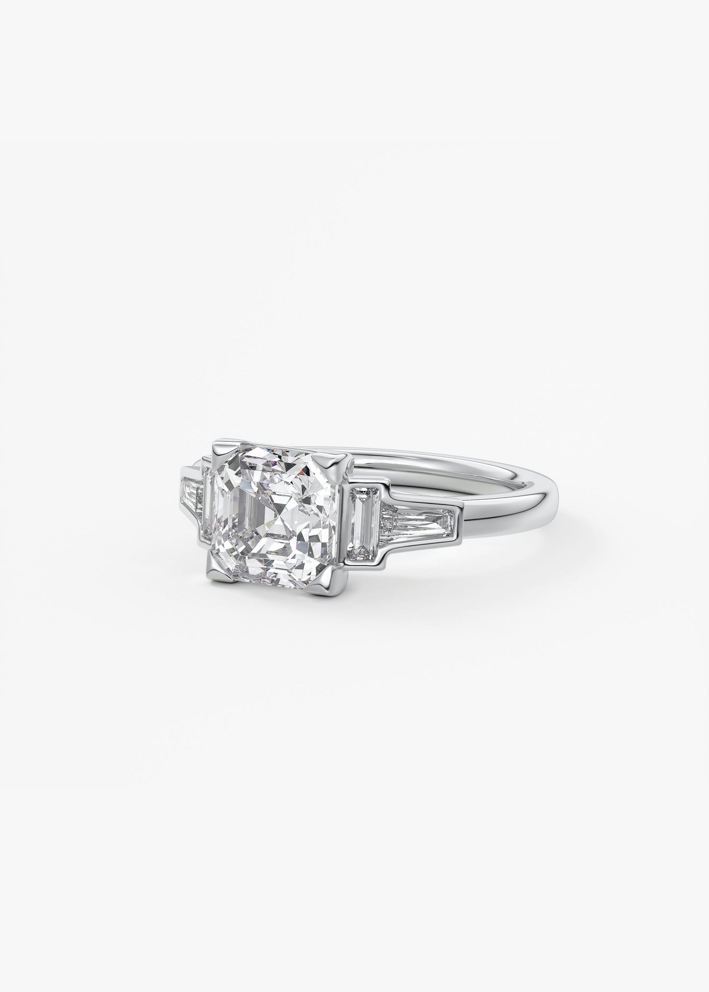 Oval Solitaire With Raised Basket Gallery Lab Grown Diamond Engagement Ring