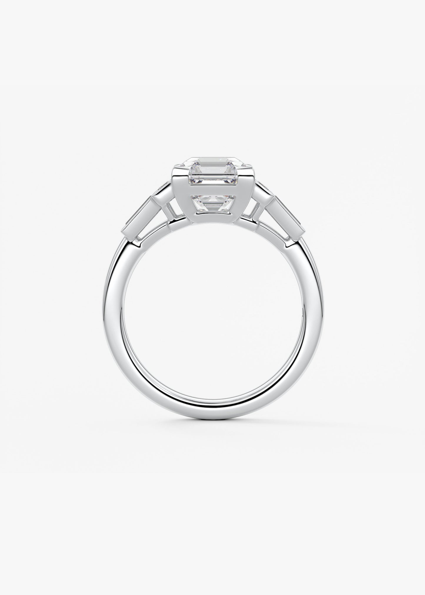 Oval Solitaire With Raised Basket Gallery Lab Grown Diamond Engagement Ring