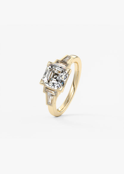 Oval Solitaire With Raised Basket Gallery Lab Grown Diamond Engagement Ring