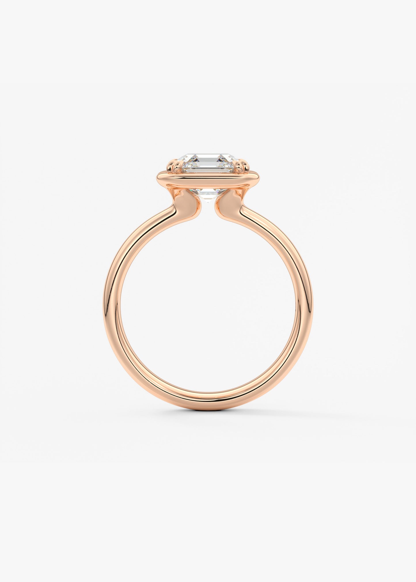 Oval Solitaire With Raised Basket Gallery Lab Grown Diamond Engagement Ring
