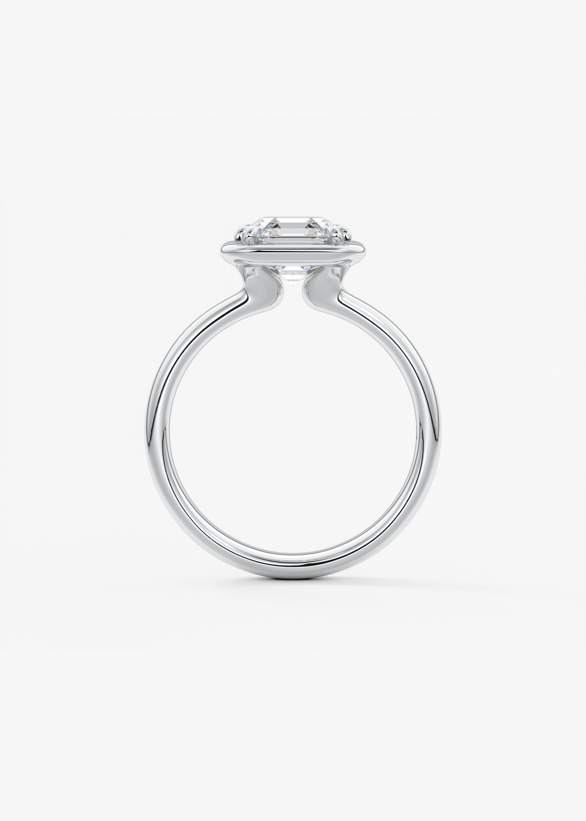 Oval Solitaire With Raised Basket Gallery Lab Grown Diamond Engagement Ring