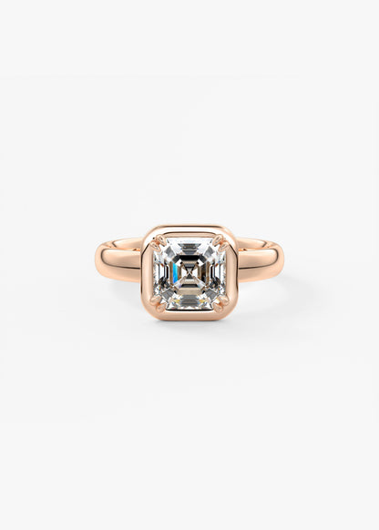 Oval Solitaire With Raised Basket Gallery Lab Grown Diamond Engagement Ring