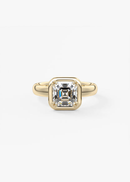 Oval Solitaire With Raised Basket Gallery Lab Grown Diamond Engagement Ring