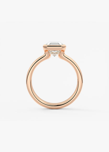 Oval Solitaire With Raised Basket Gallery Lab Grown Diamond Engagement Ring