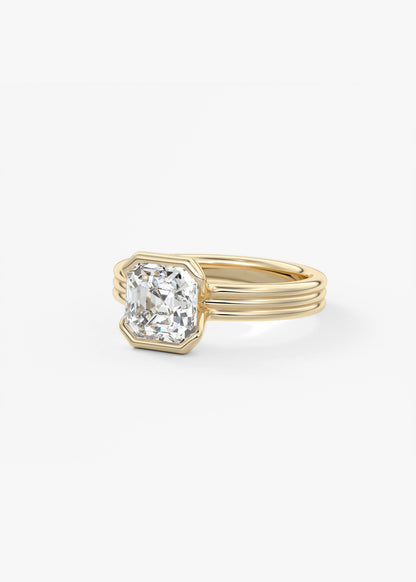 Oval Solitaire With Raised Basket Gallery Lab Grown Diamond Engagement Ring