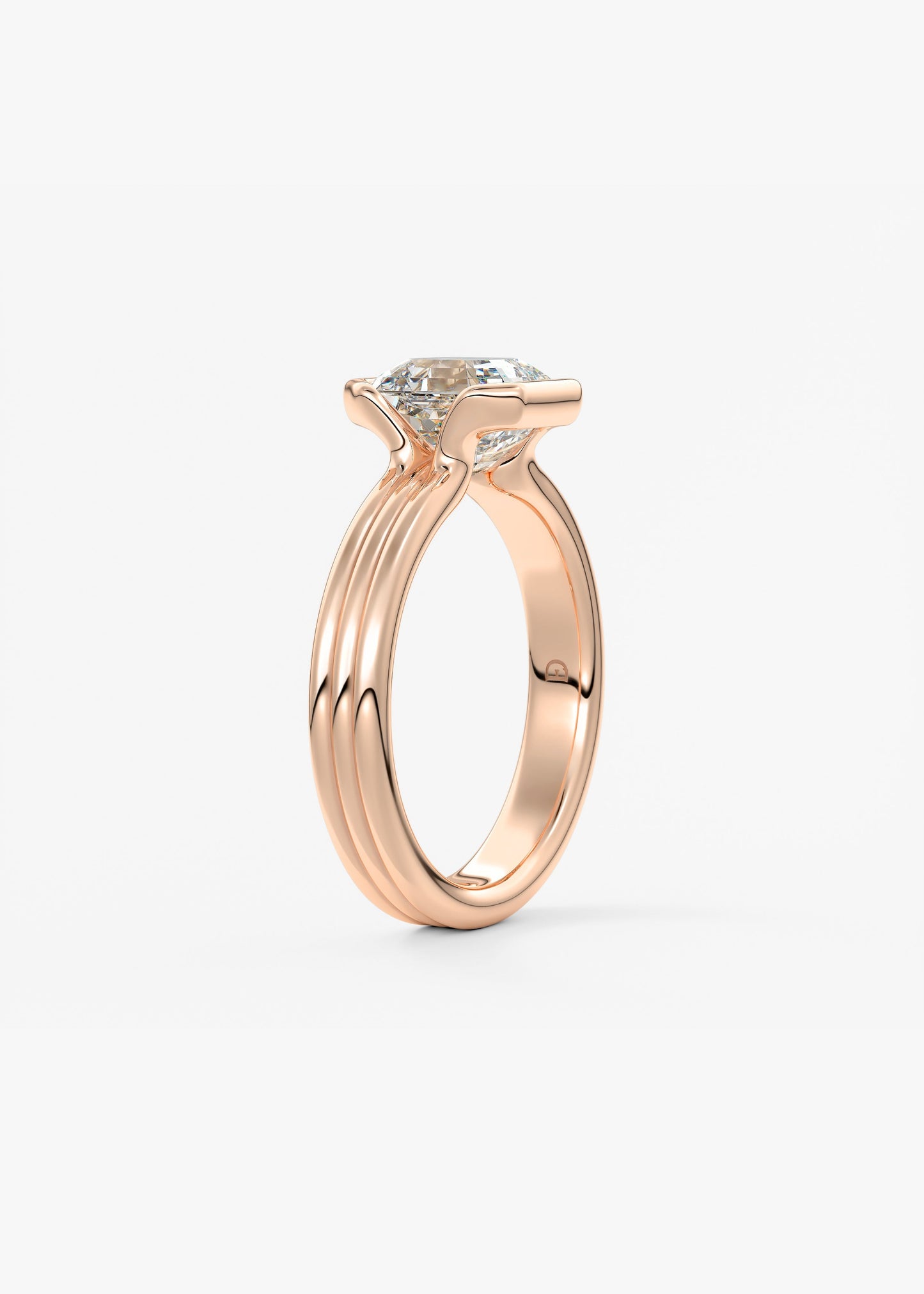 Oval Solitaire With Raised Basket Gallery Lab Grown Diamond Engagement Ring