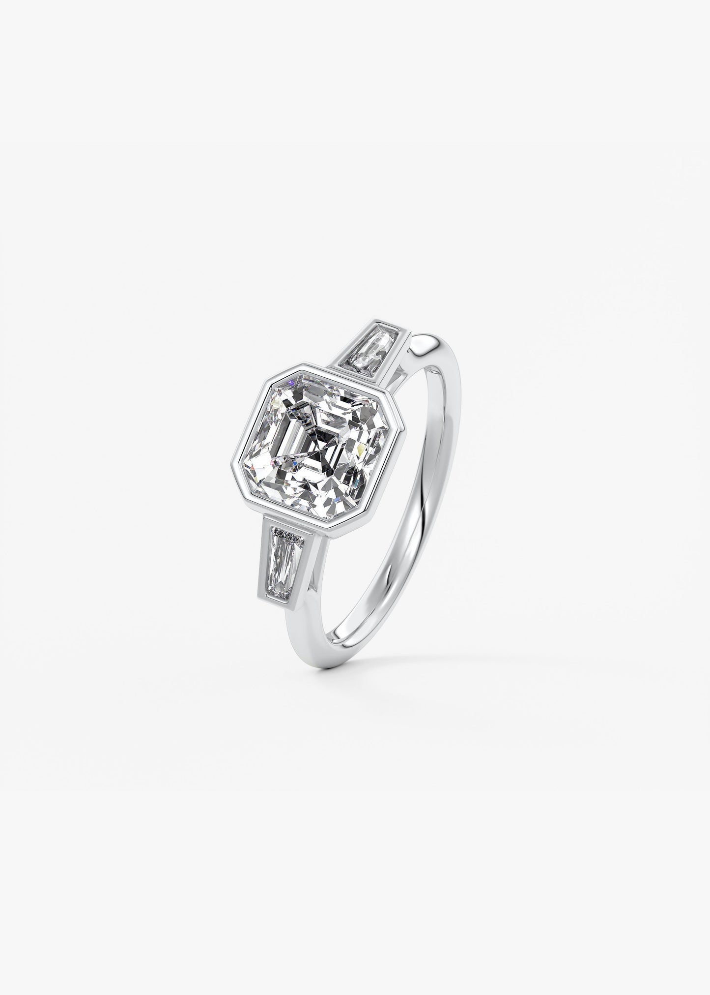 Oval Solitaire With Raised Basket Gallery Lab Grown Diamond Engagement Ring