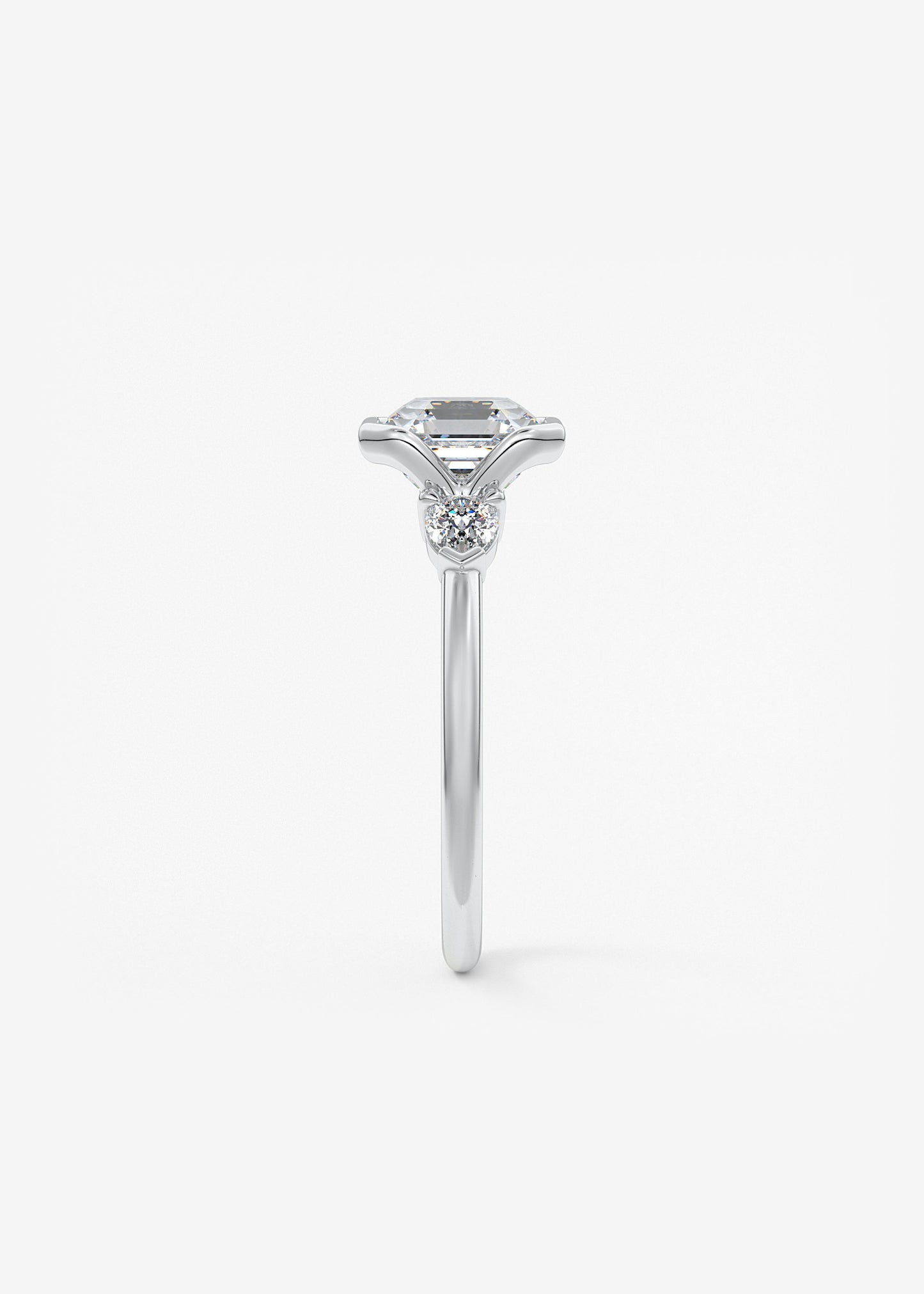 Oval Solitaire With Raised Basket Gallery Lab Grown Diamond Engagement Ring