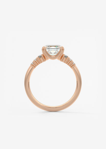 Oval Solitaire With Raised Basket Gallery Lab Grown Diamond Engagement Ring