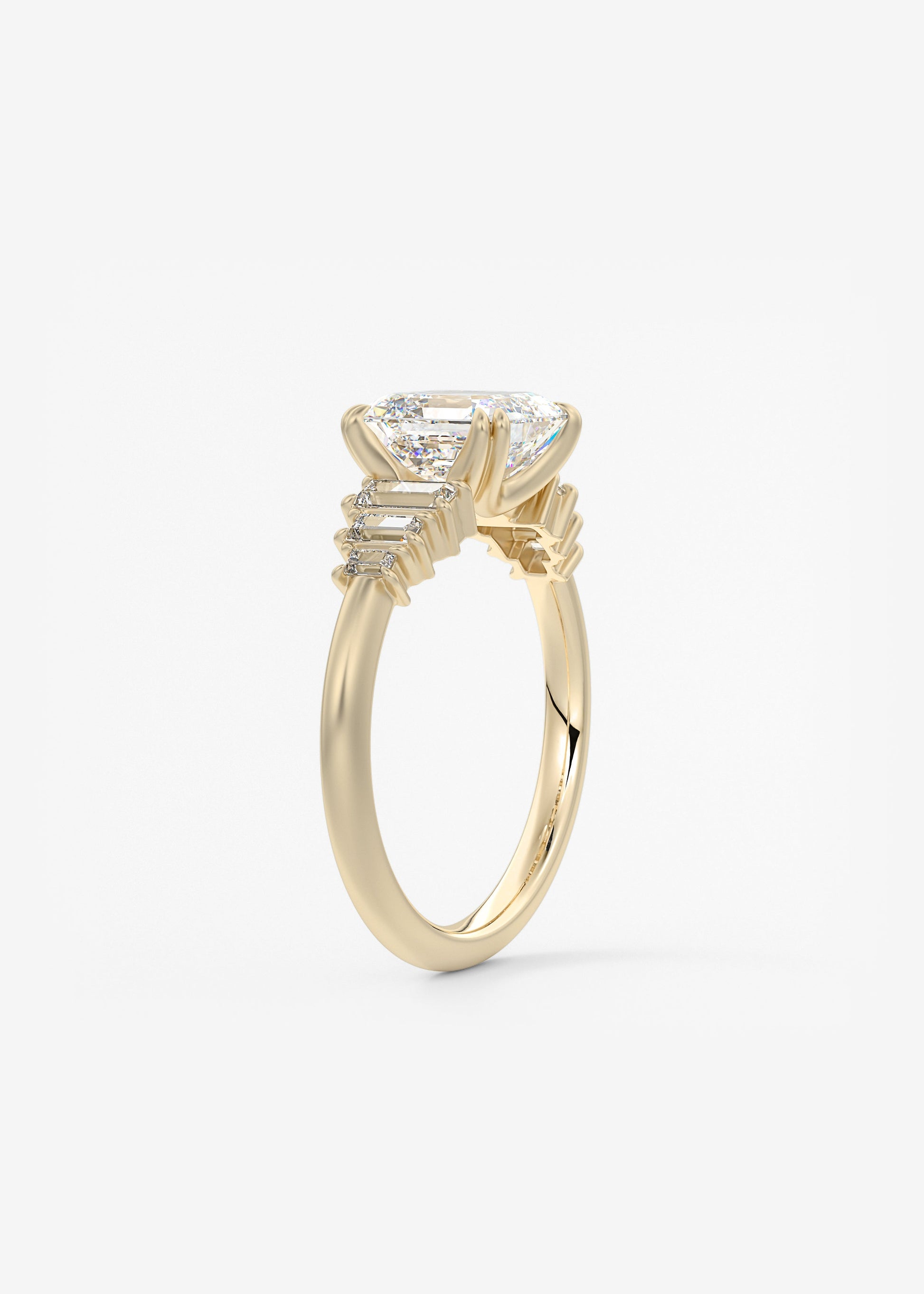 Oval Solitaire With Raised Basket Gallery Lab Grown Diamond Engagement Ring
