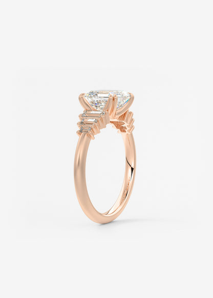 Oval Solitaire With Raised Basket Gallery Lab Grown Diamond Engagement Ring