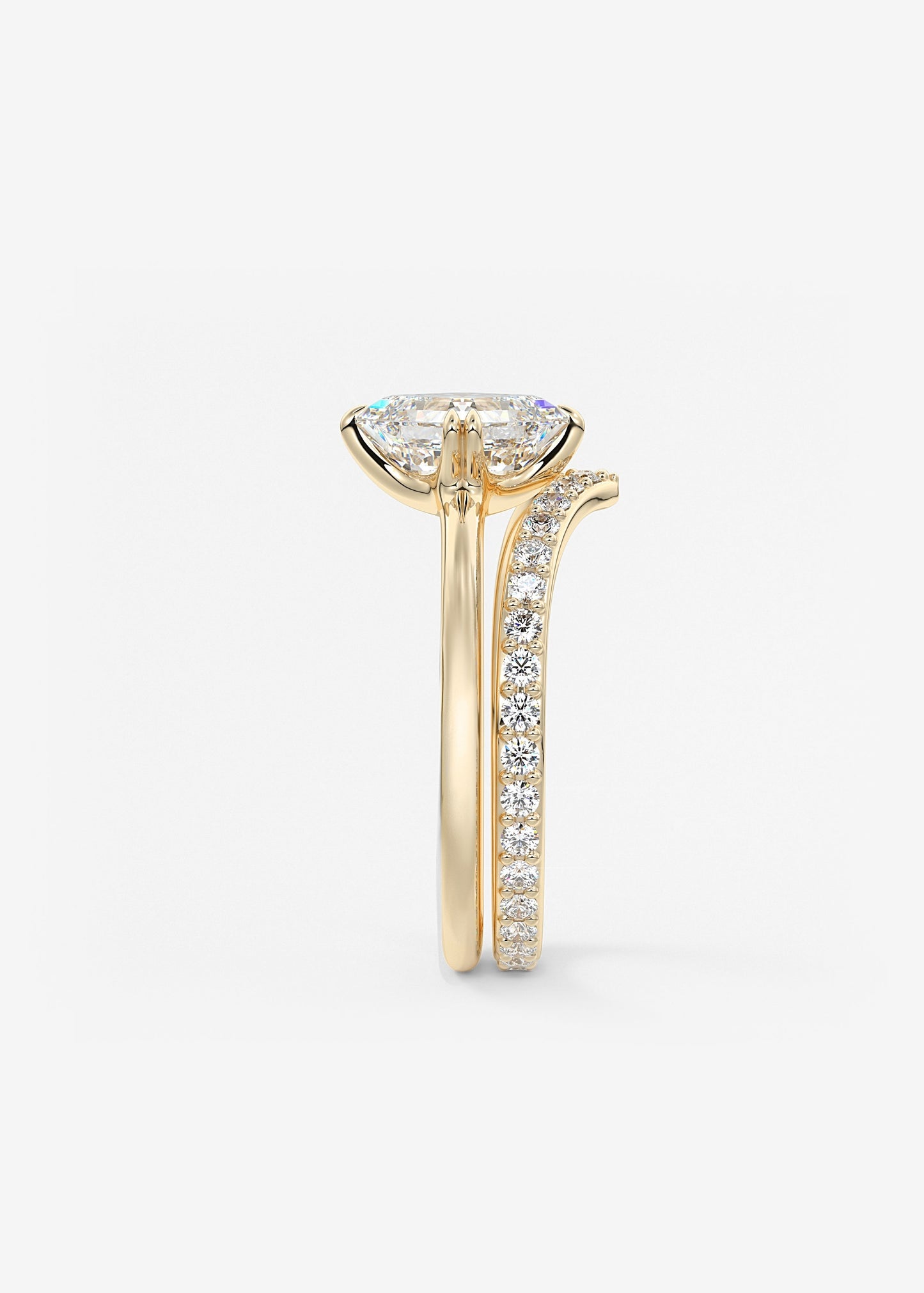 Oval Solitaire With Raised Basket Gallery Lab Grown Diamond Engagement Ring