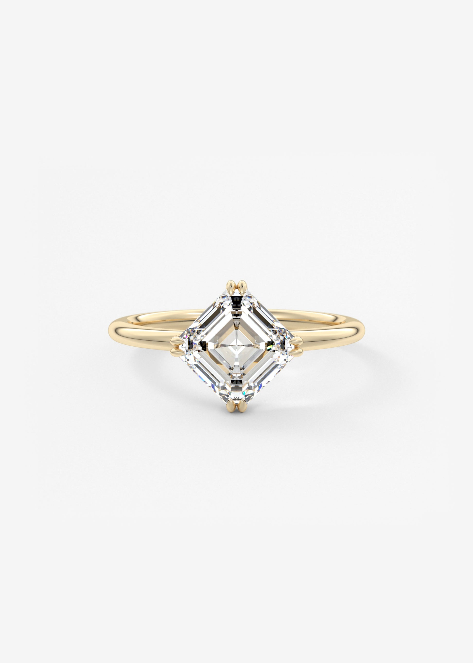 Oval Solitaire With Raised Basket Gallery Lab Grown Diamond Engagement Ring