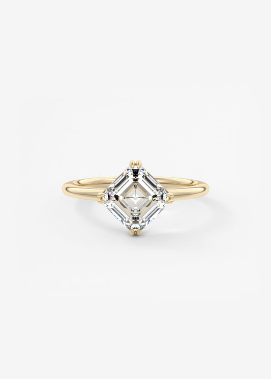 Oval Solitaire With Raised Basket Gallery Lab Grown Diamond Engagement Ring