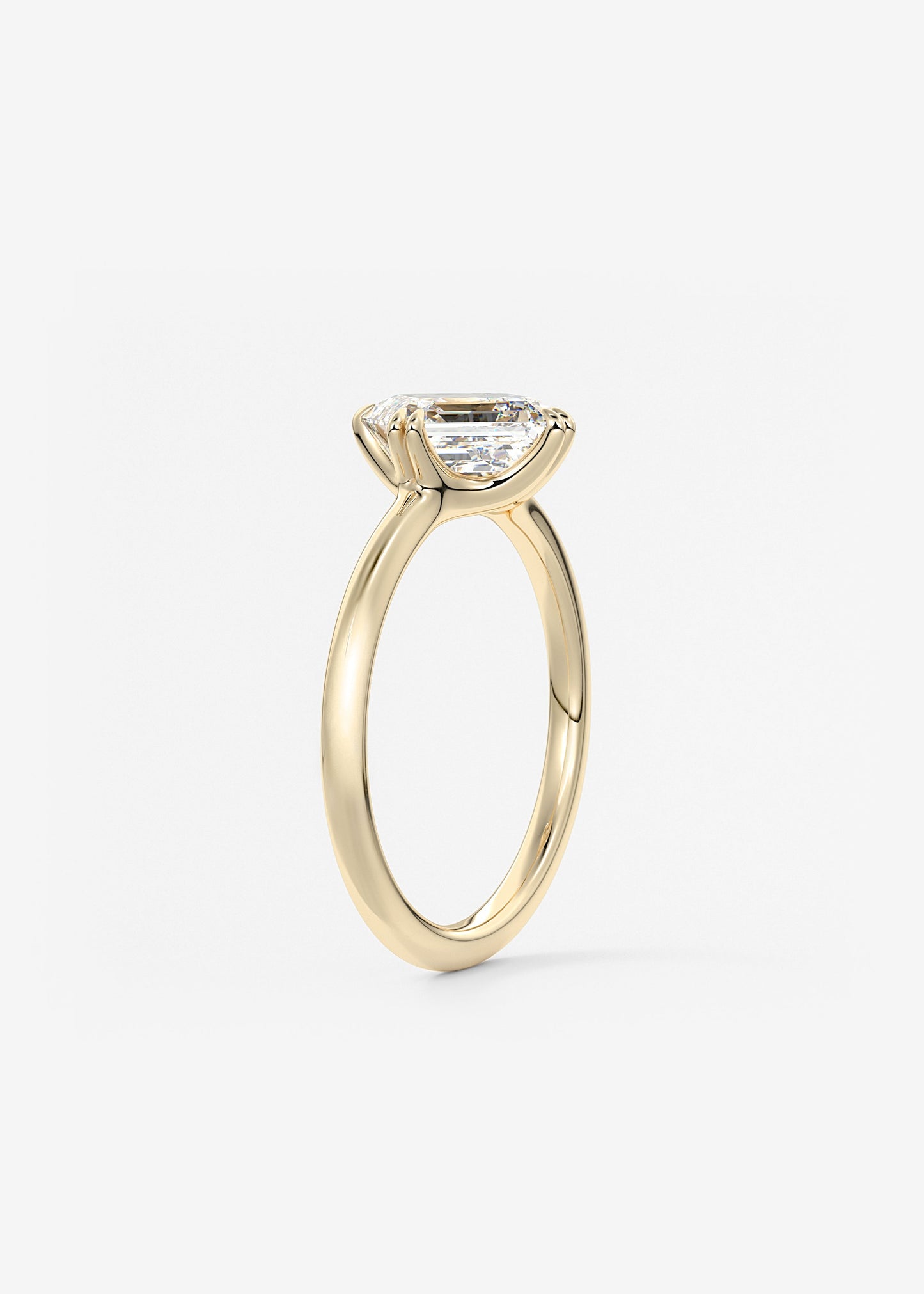 Oval Solitaire With Raised Basket Gallery Lab Grown Diamond Engagement Ring
