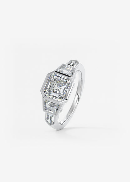 Oval Solitaire With Raised Basket Gallery Lab Grown Diamond Engagement Ring