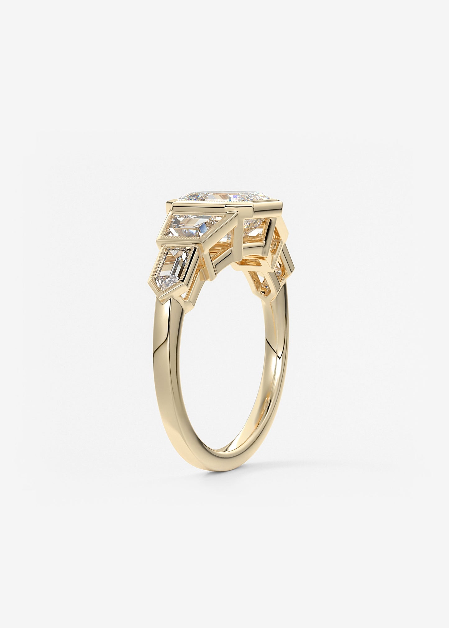 Oval Solitaire With Raised Basket Gallery Lab Grown Diamond Engagement Ring