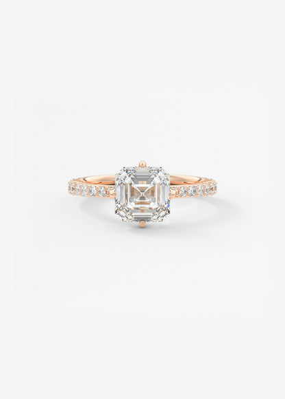 Oval Solitaire With Raised Basket Gallery Lab Grown Diamond Engagement Ring