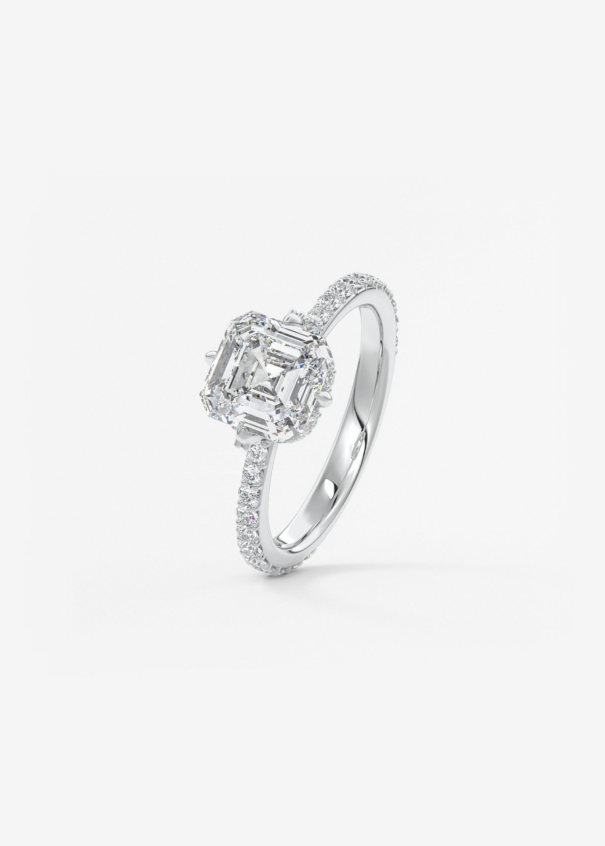 Oval Solitaire With Raised Basket Gallery Lab Grown Diamond Engagement Ring