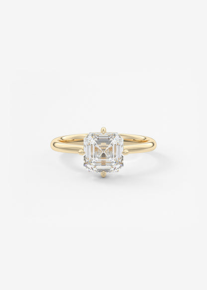 Oval Solitaire With Raised Basket Gallery Lab Grown Diamond Engagement Ring