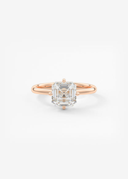 Oval Solitaire With Raised Basket Gallery Lab Grown Diamond Engagement Ring