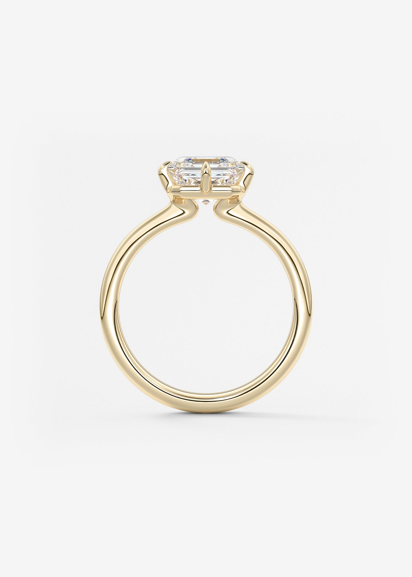 Oval Solitaire With Raised Basket Gallery Lab Grown Diamond Engagement Ring