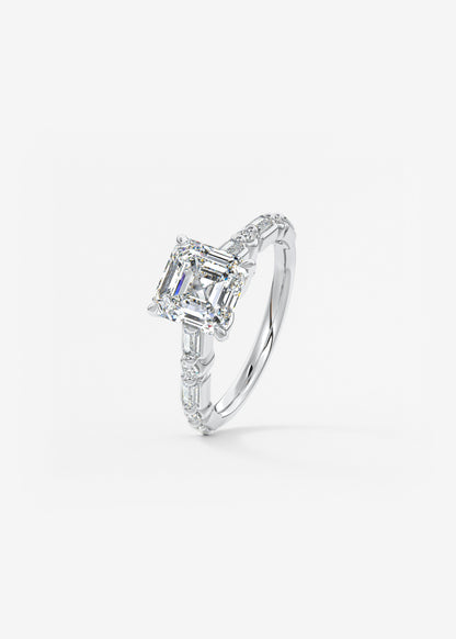 Oval Solitaire With Raised Basket Gallery Lab Grown Diamond Engagement Ring