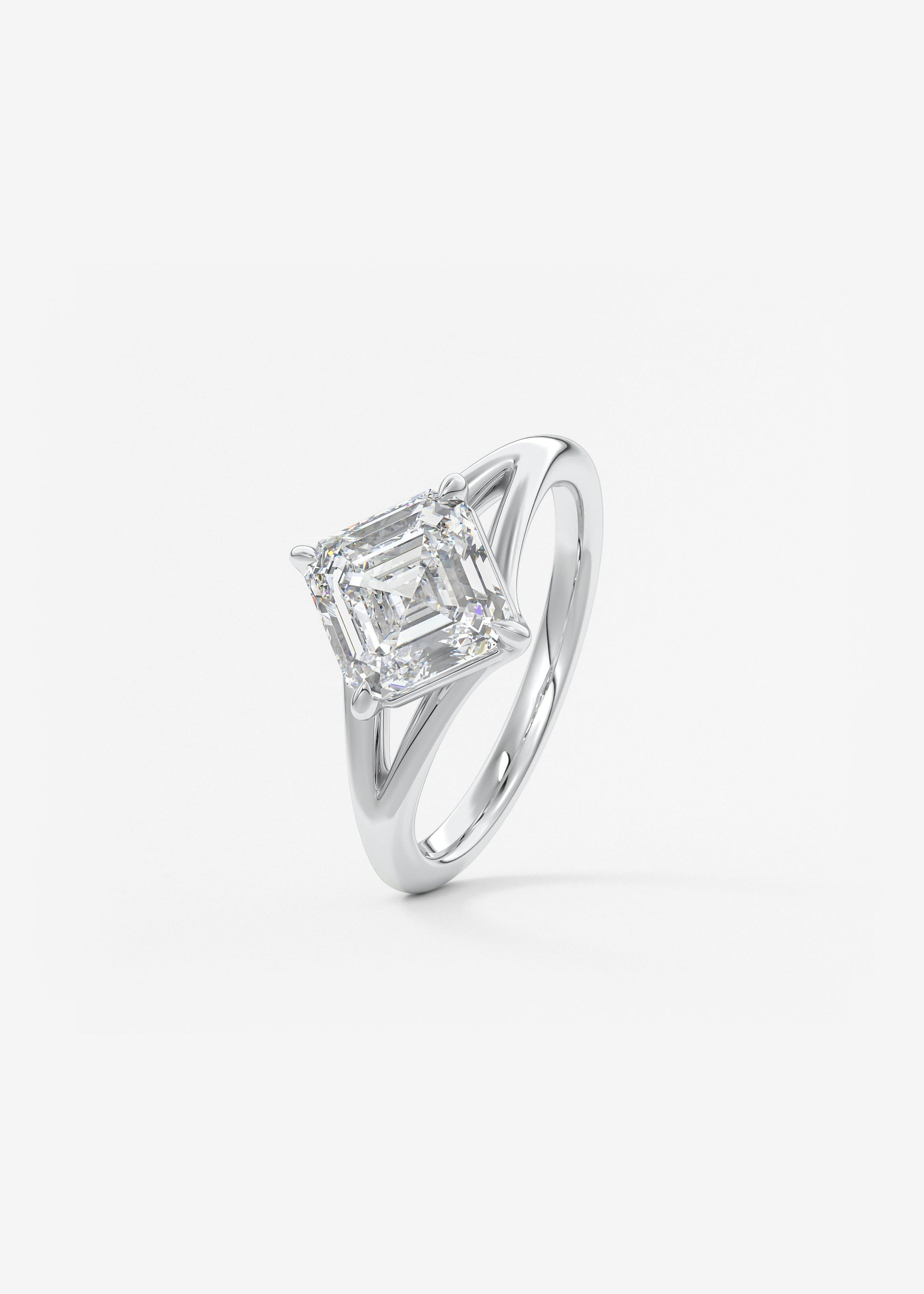 Oval Solitaire With Raised Basket Gallery Lab Grown Diamond Engagement Ring