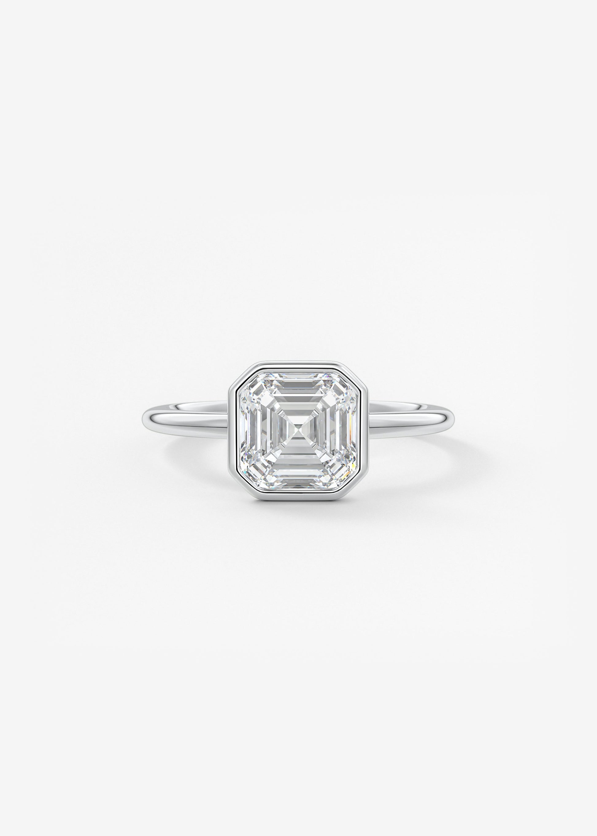 Oval Solitaire With Raised Basket Gallery Lab Grown Diamond Engagement Ring