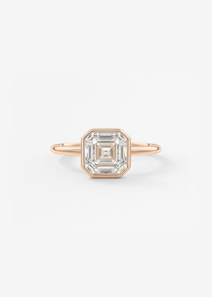 Oval Solitaire With Raised Basket Gallery Lab Grown Diamond Engagement Ring