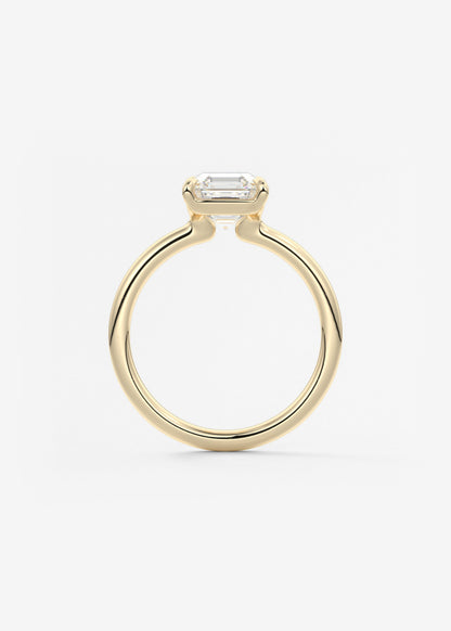 Oval Solitaire With Raised Basket Gallery Lab Grown Diamond Engagement Ring