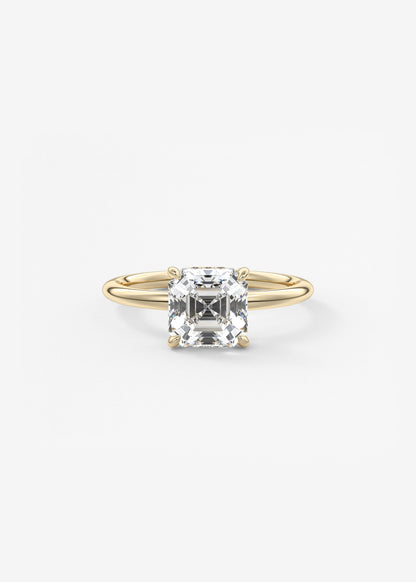 Oval Solitaire With Raised Basket Gallery Lab Grown Diamond Engagement Ring