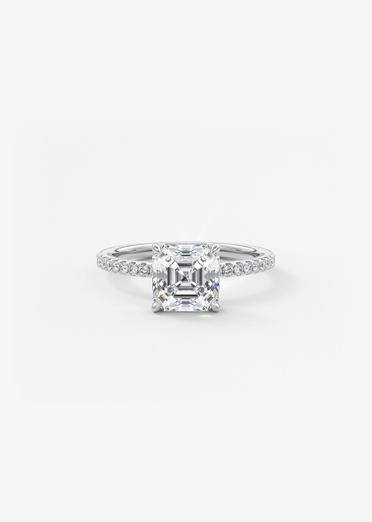 Oval Solitaire With Raised Basket Gallery Lab Grown Diamond Engagement Ring