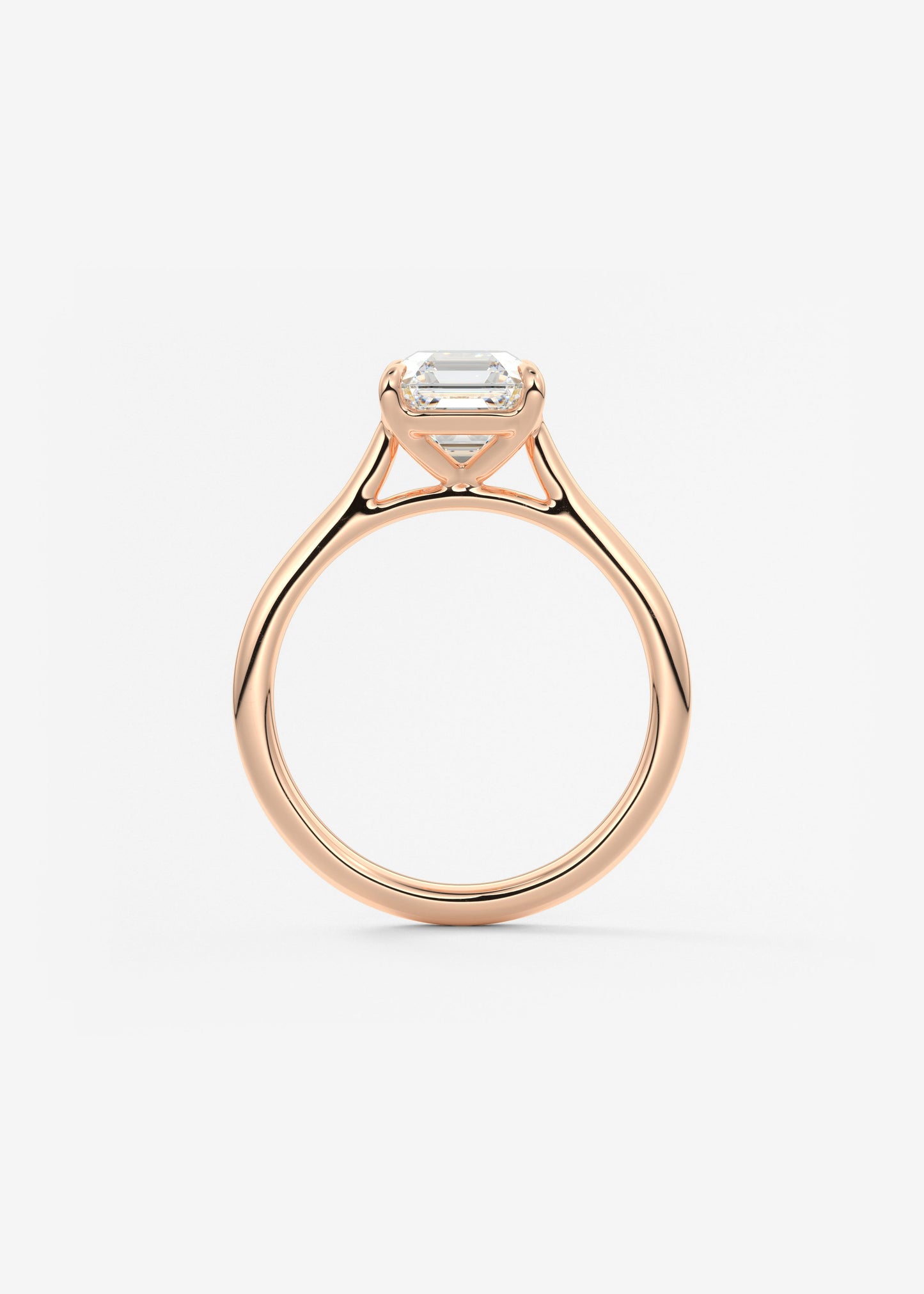 Oval Solitaire With Raised Basket Gallery Lab Grown Diamond Engagement Ring