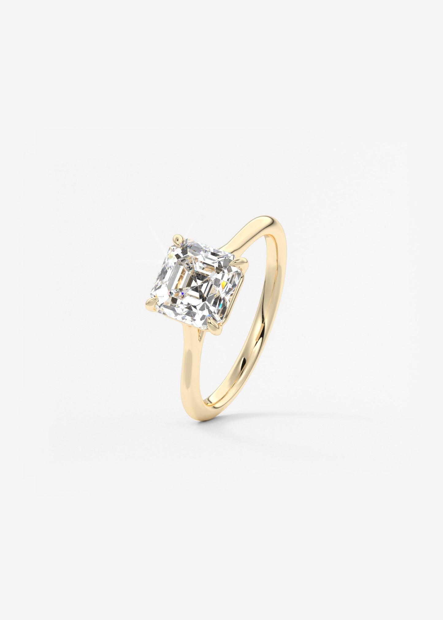 Oval Solitaire With Raised Basket Gallery Lab Grown Diamond Engagement Ring