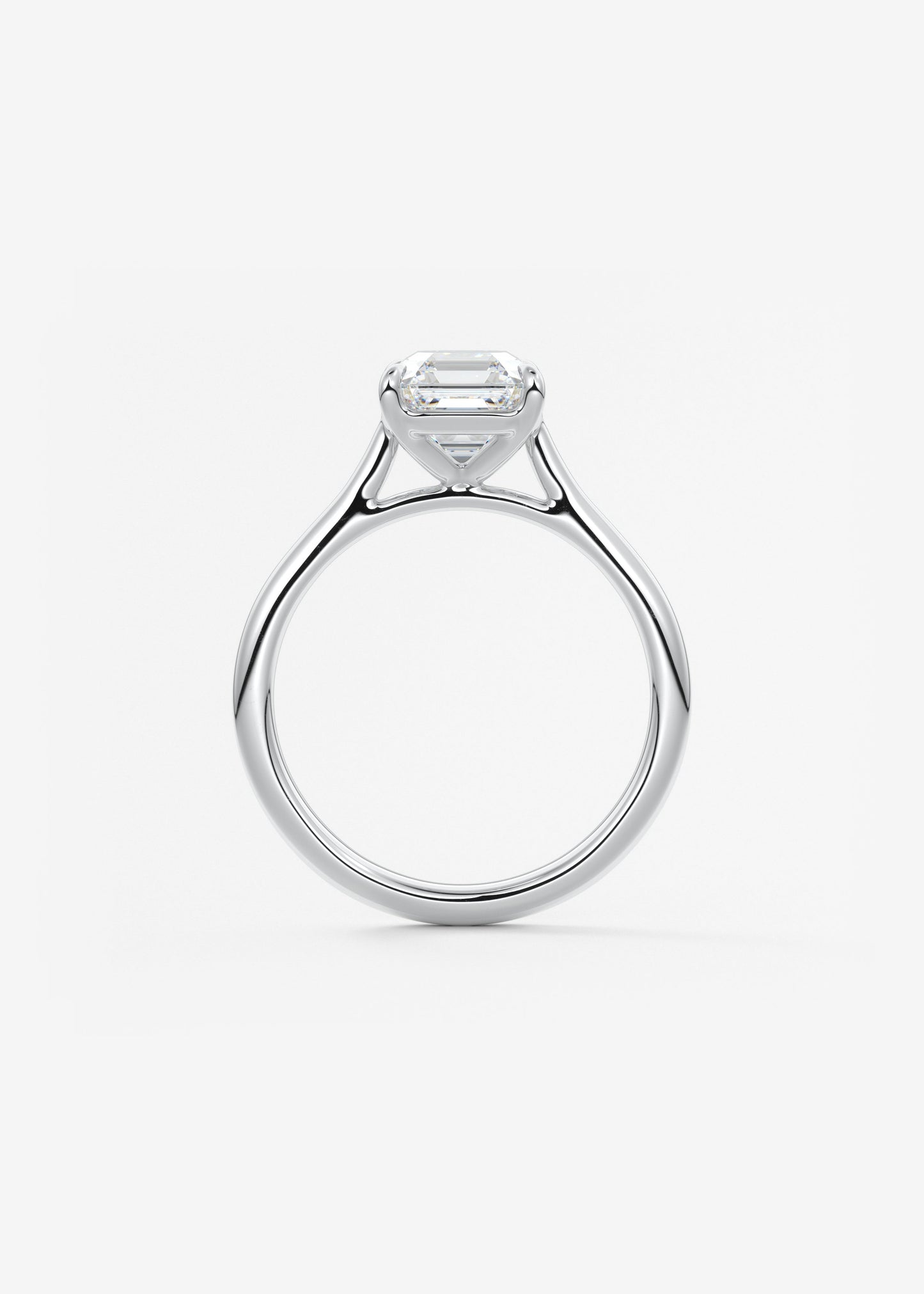 Oval Solitaire With Raised Basket Gallery Lab Grown Diamond Engagement Ring