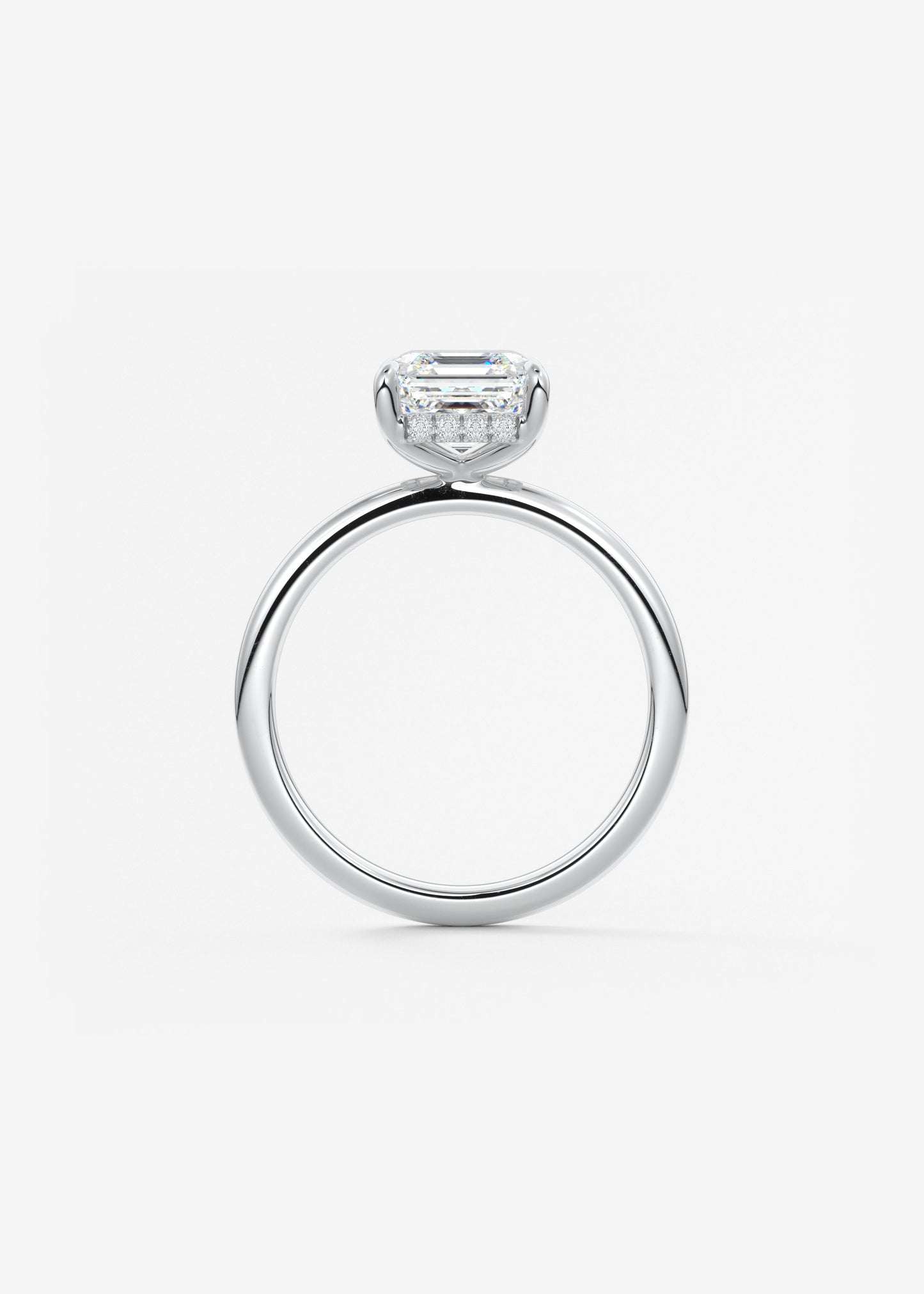 Oval Solitaire With Raised Basket Gallery Lab Grown Diamond Engagement Ring