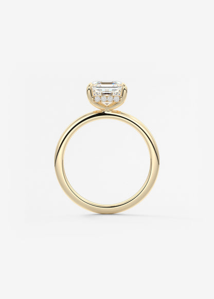 Oval Solitaire With Raised Basket Gallery Lab Grown Diamond Engagement Ring
