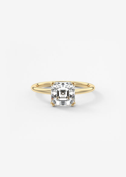Oval Solitaire With Raised Basket Gallery Lab Grown Diamond Engagement Ring