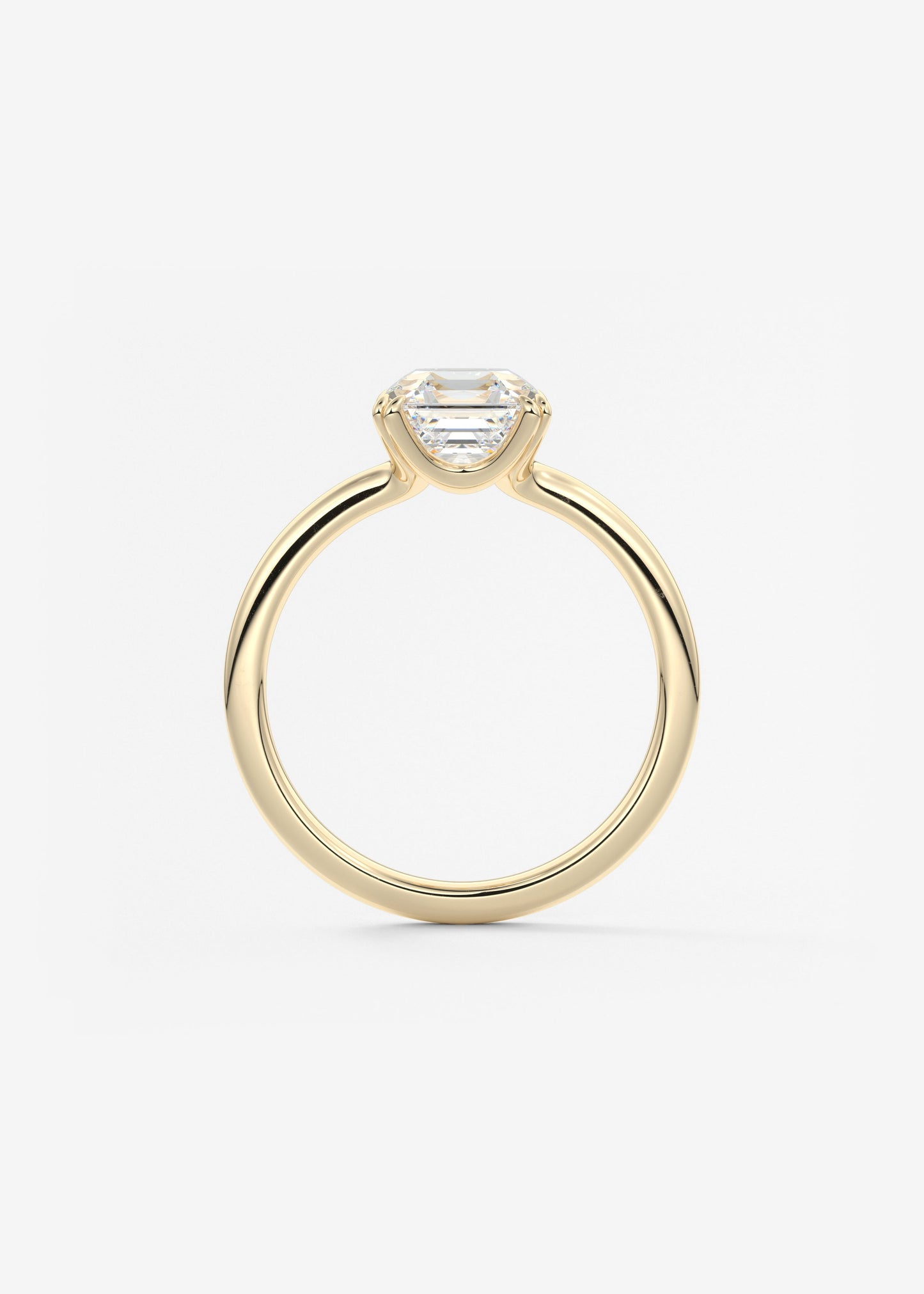 Oval Solitaire With Raised Basket Gallery Lab Grown Diamond Engagement Ring