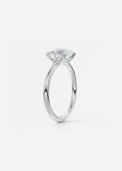 Oval Solitaire With Raised Basket Gallery Lab Grown Diamond Engagement Ring