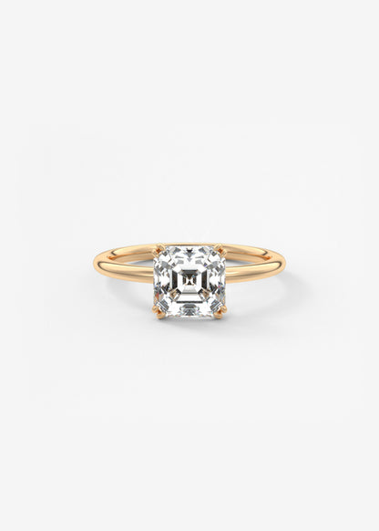 Oval Solitaire With Raised Basket Gallery Lab Grown Diamond Engagement Ring