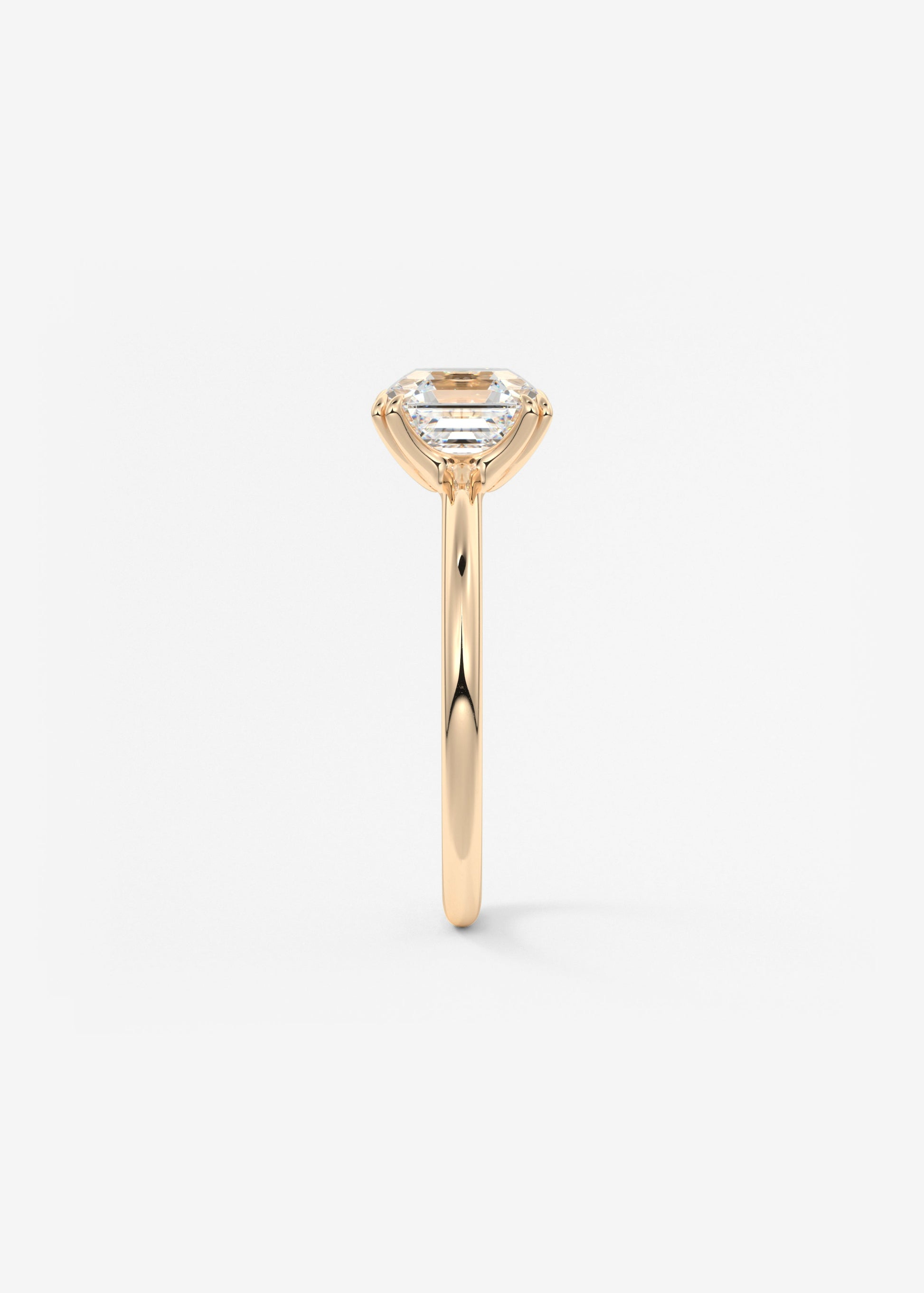 Oval Solitaire With Raised Basket Gallery Lab Grown Diamond Engagement Ring