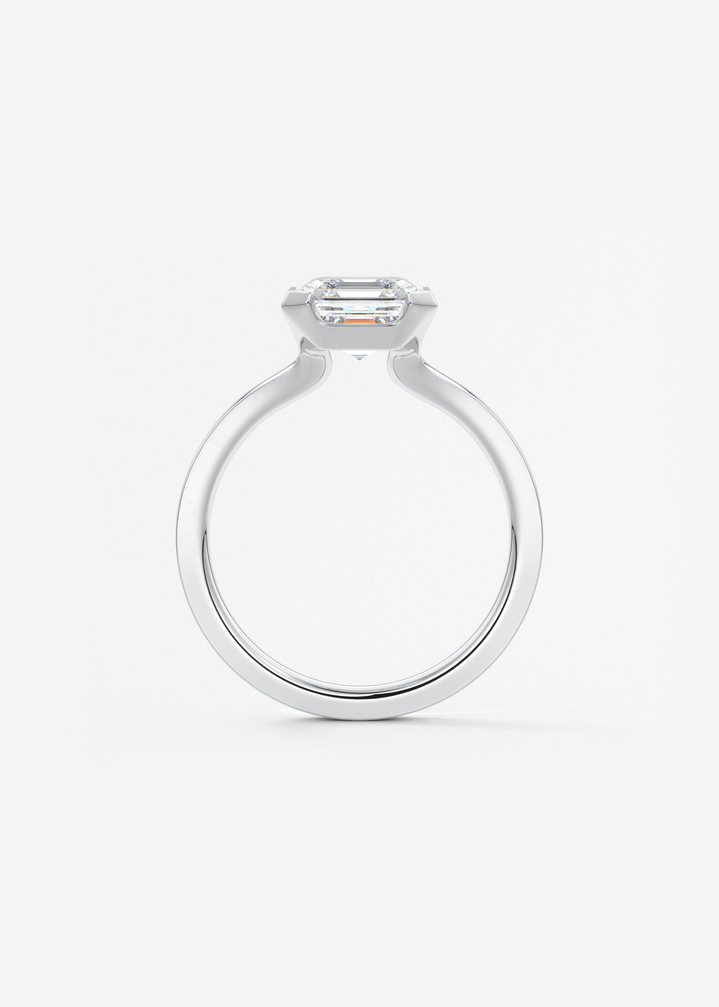 Oval Solitaire With Raised Basket Gallery Lab Grown Diamond Engagement Ring