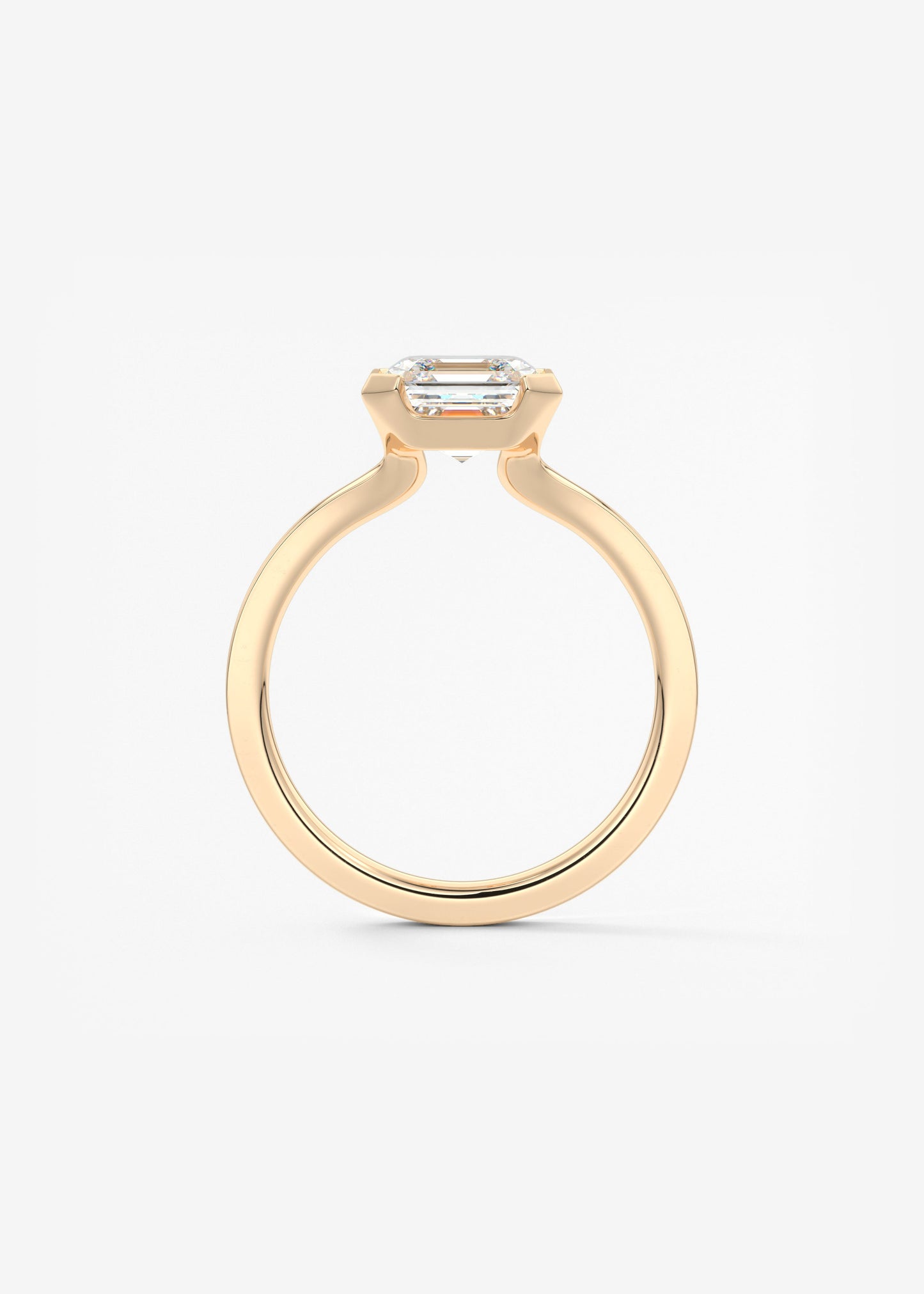 Oval Solitaire With Raised Basket Gallery Lab Grown Diamond Engagement Ring