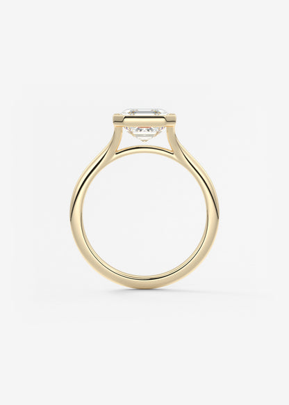 Oval Solitaire With Raised Basket Gallery Lab Grown Diamond Engagement Ring