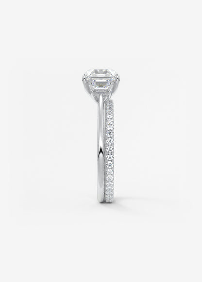 Oval Solitaire With Raised Basket Gallery Lab Grown Diamond Engagement Ring