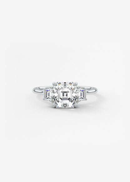Oval Solitaire With Raised Basket Gallery Lab Grown Diamond Engagement Ring