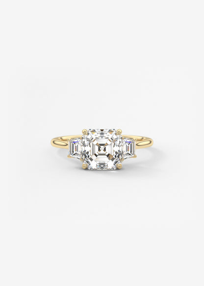 Oval Solitaire With Raised Basket Gallery Lab Grown Diamond Engagement Ring